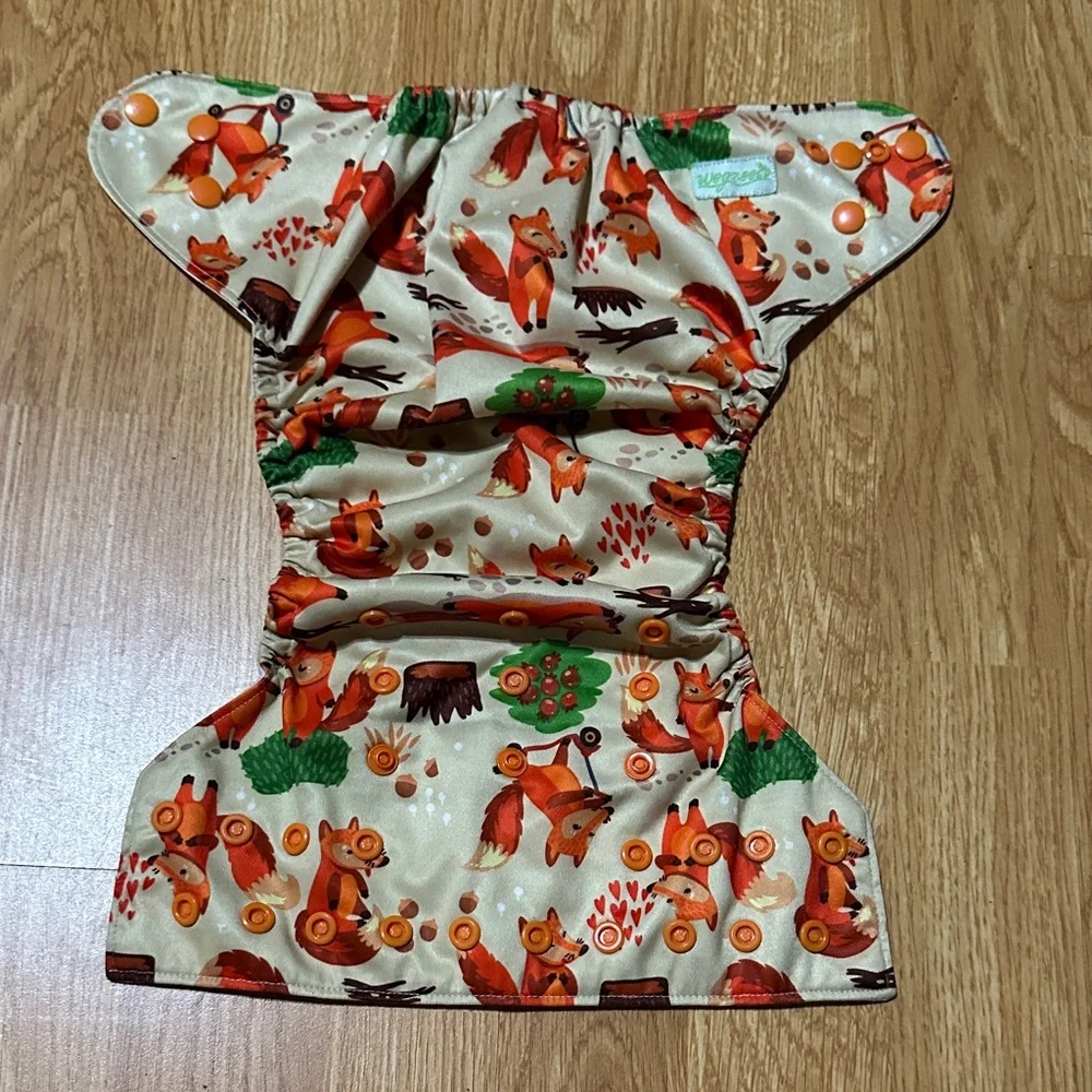 Fox Print Cloth Diaper